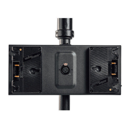 Litepanels Dual Gold Mount Battery Bracket with XLR Cable for Gemini 2x1