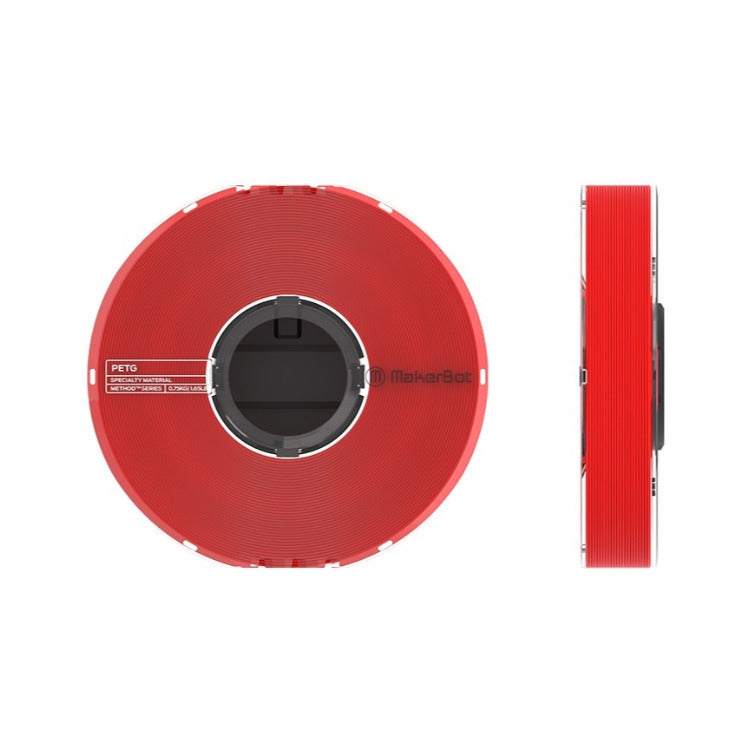 MakerBot PETG Specialty Filament Spool for Method 3D (0.75kg/1.65lb, Natural, Black and Red)