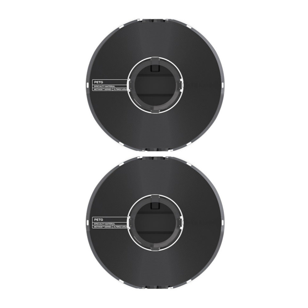 MakerBot PETG Specialty Filament Spool for Method 3D Printer (Black, 1.65lb, 2-Pack)