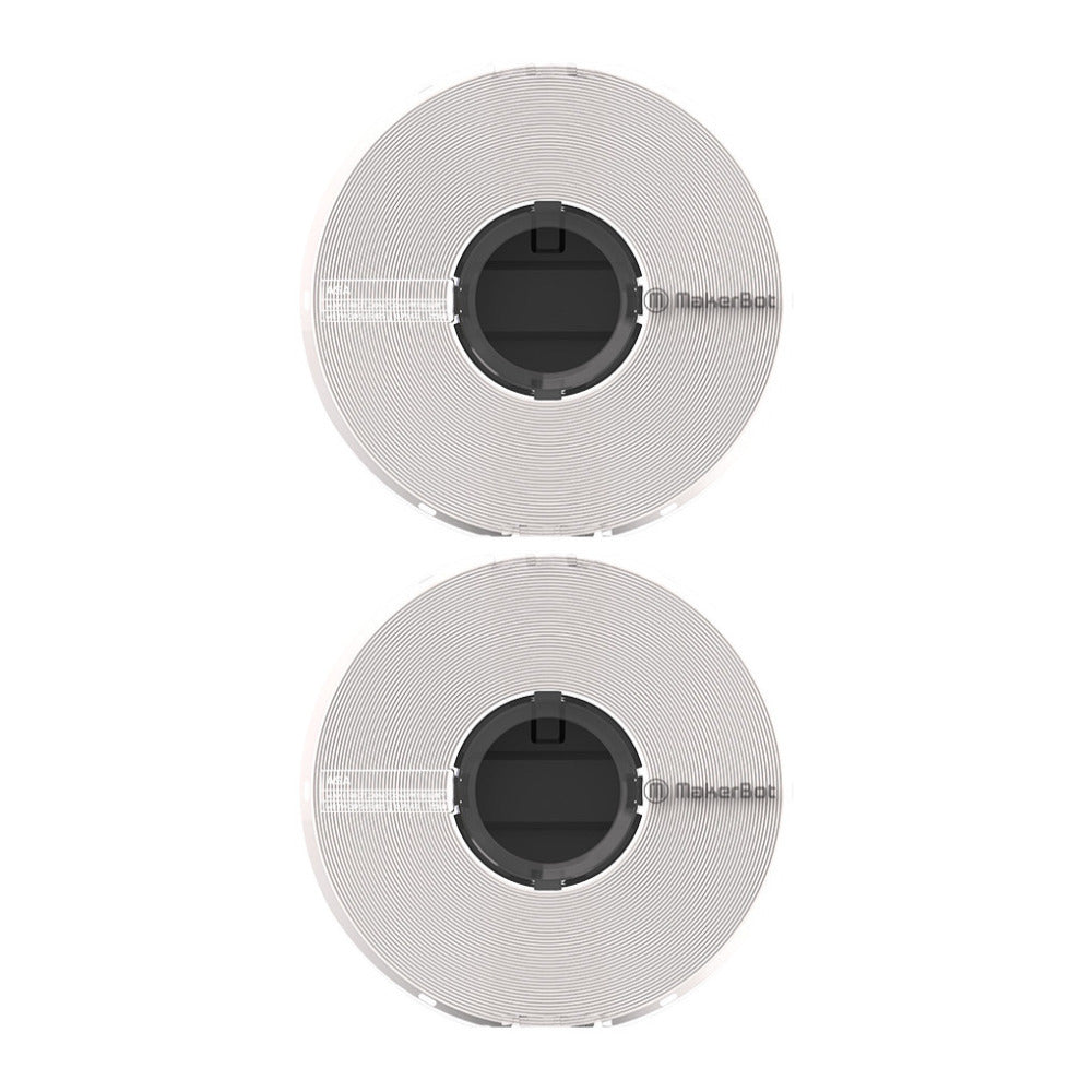 MakerBot ASA Filament Spool for Method X 3D White, 0.65kg/1.43lb, 2-Pack