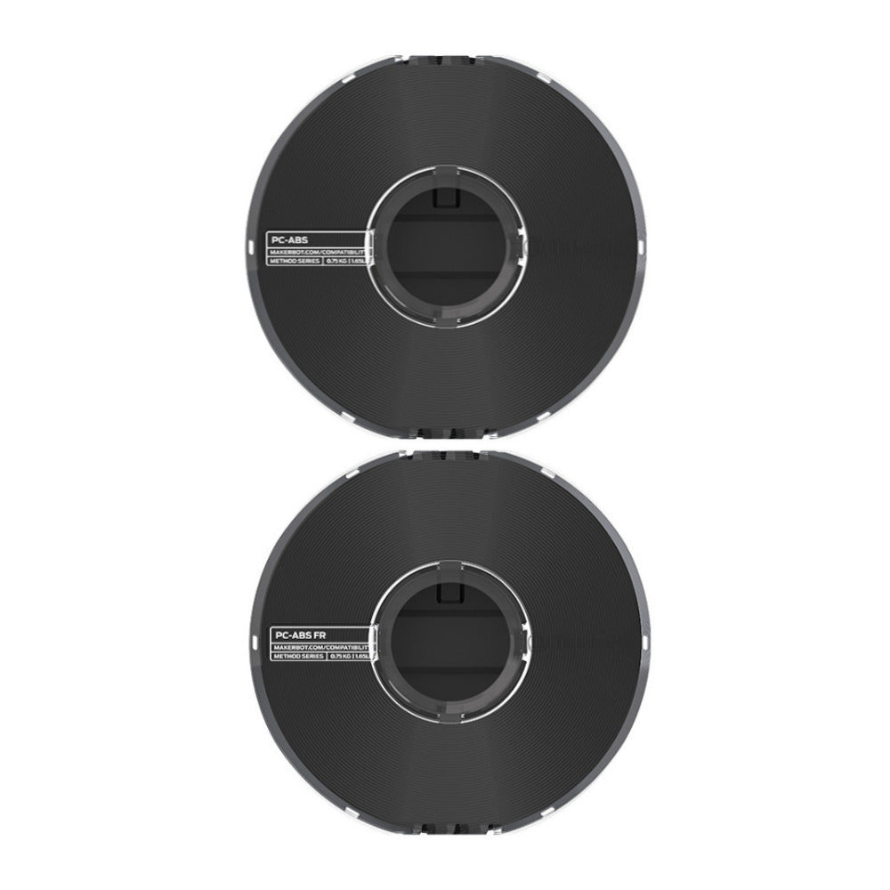 MakerBot PC-ABS Filament Spool (Black, 1.39lb) and PC-ABS FR Filament Spool (Black, 1.56lb) for Method X 3D Printer
