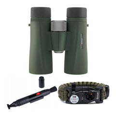 Kowa 8x42 BDII-XD Binoculars with Lens Cleaning Pen and Survival Bracelet