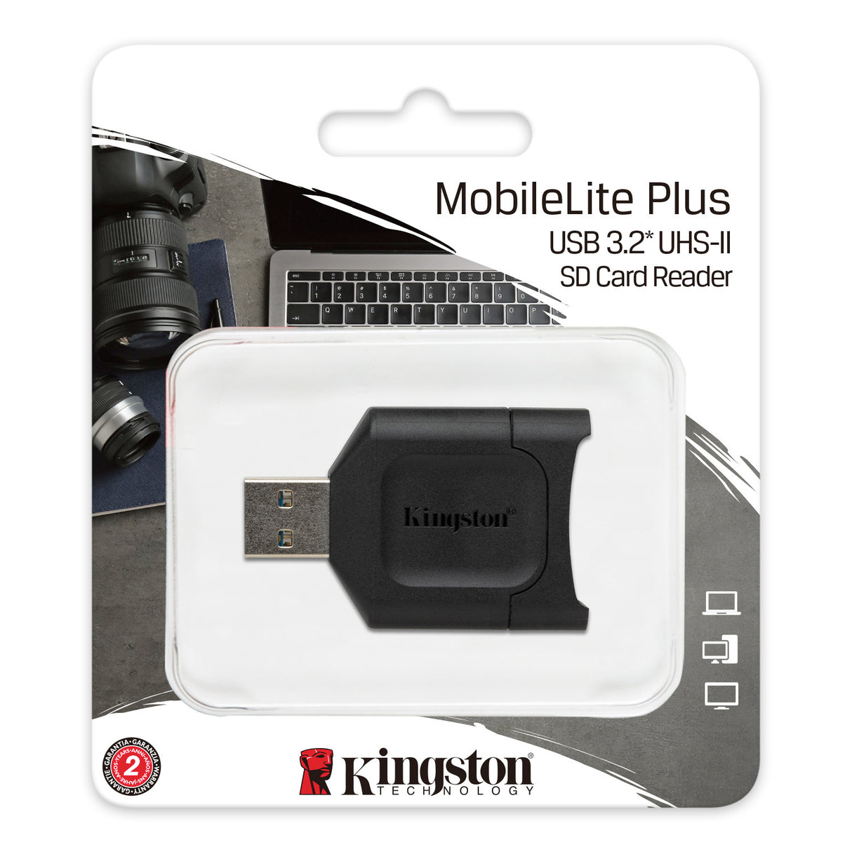 Kingston Mobilelite Plus USB 3.2 SD Card Reader for UHS-II SD Cards