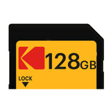Kodak 128GB UHS-II U3 V90 Ultra Pro SDXC Memory Card (290MB/S R, 230MB/s W)