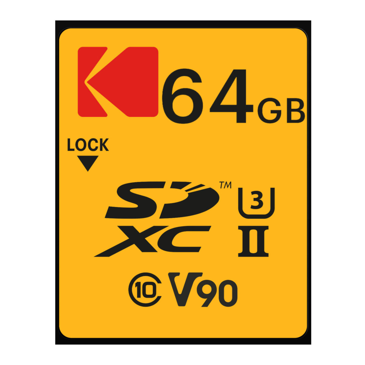 Kodak 64GB UHS-II U3 V90 Ultra Pro SDXC Memory Card