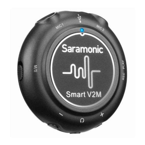 Saramonic Smart V2M Portable Audio Interface with 2 Omnidirectional Lavalier Mic (Open Box)