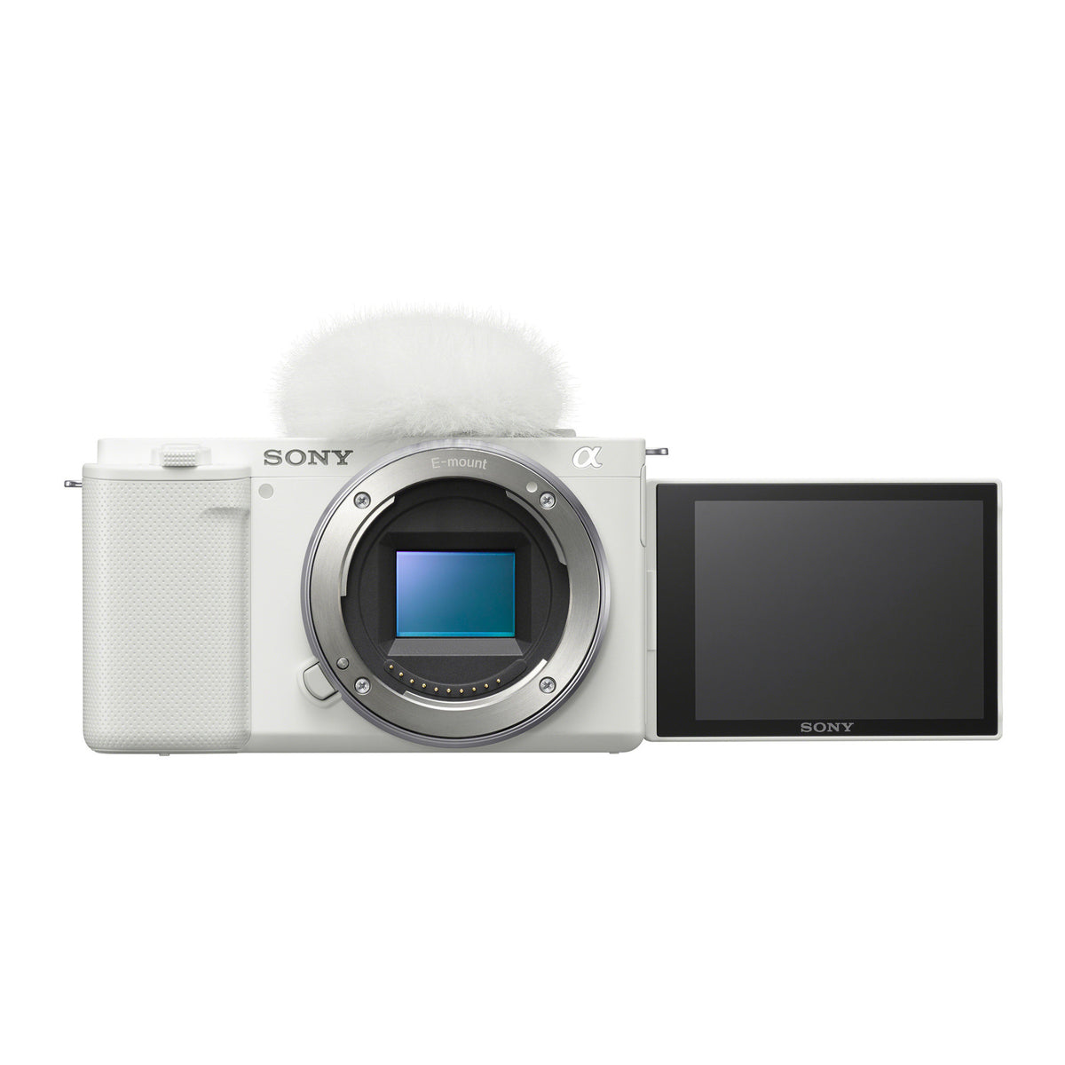 Sony Alpha ZV-E10 APS-C Interchangeable Lens Mirrorless Vlog Camera Body (White) (Open Box)