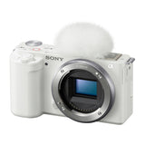 Sony Alpha ZV-E10 APS-C Interchangeable Lens Mirrorless Vlog Camera Body (White) (Open Box)