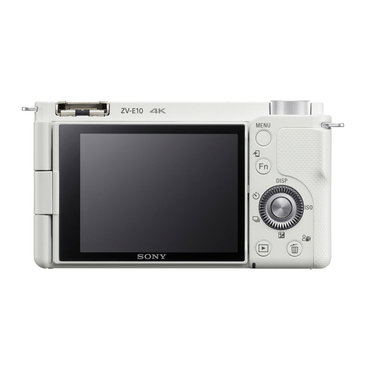 Sony Alpha ZV-E10 APS-C Interchangeable Lens Mirrorless Vlog Camera Body (White) (Open Box)