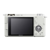 Sony Alpha ZV-E10 APS-C Interchangeable Lens Mirrorless Vlog Camera Body (White) (Open Box)