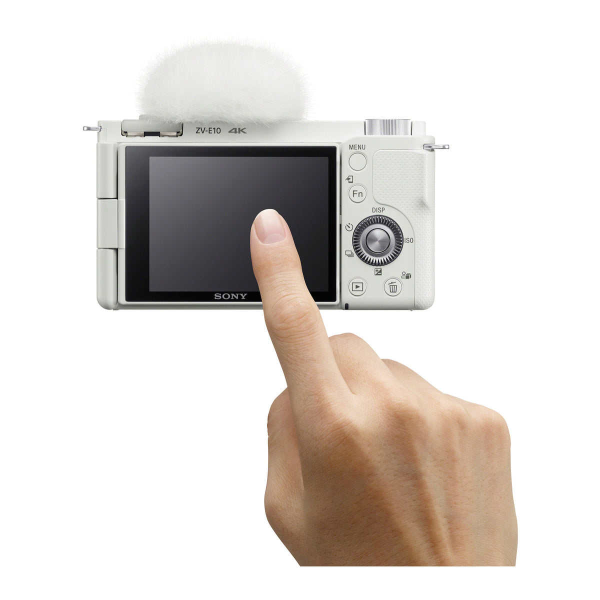 Sony Alpha ZV-E10 APS-C Interchangeable Lens Mirrorless Vlog Camera Body (White) (Open Box)