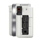 Sony Alpha ZV-E10 APS-C Interchangeable Lens Mirrorless Vlog Camera Body (White) (Open Box)