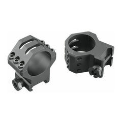 Weaver 6-Hole 30mm Picatinny Tactical Scope Rings (High, Matte Black)