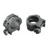 Weaver 4-Hole 1-Inch Tactical Picatinny Rings (Medium, Matte Black)