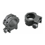 Weaver 4-Hole 1-Inch Picatinny Rings (High, Matte Black)