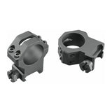 Weaver 4-Hole 1-Inch Picatinny Rings (X-High, Matte Black)