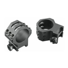 Weaver 6-Hole 30mm Picatinny Tactical Scope Rings (Low, Matte Black)