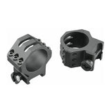 Weaver 6-Hole 30mm Picatinny Tactical Scope Rings (Medium, Matte Black)