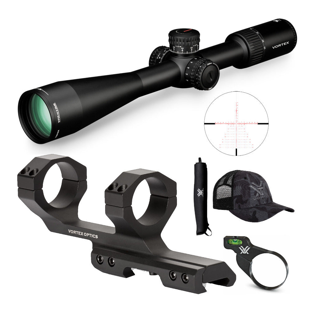 Vortex Viper PST Gen II 5-25x50 FFP Riflescope (EBR-7C MRAD Reticle) Deluxe Hunting Outfit