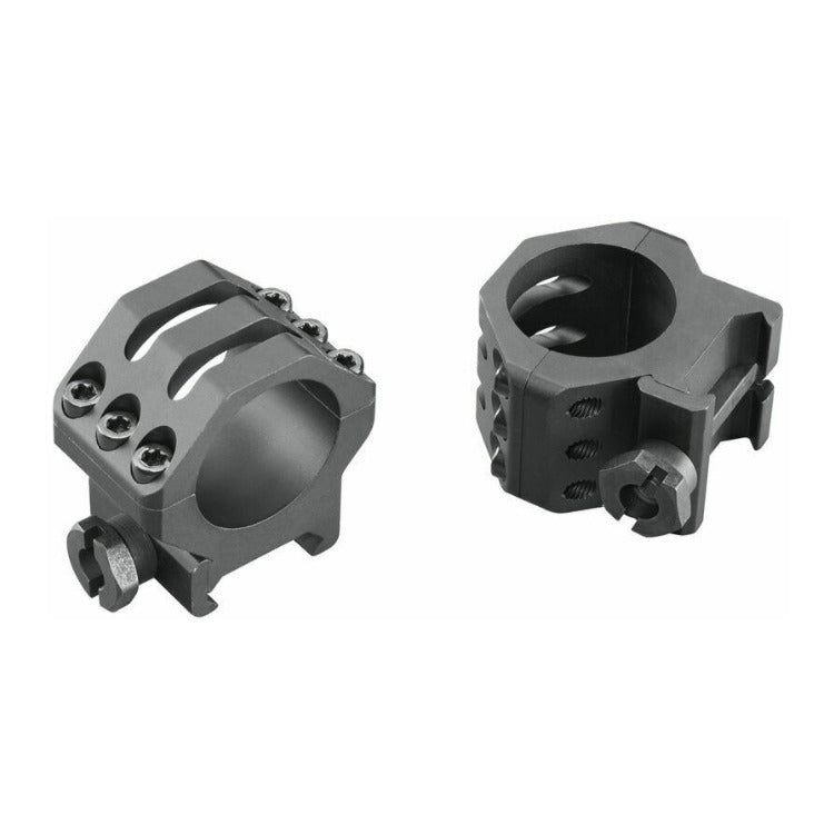 Weaver 6-Hole 1-Inch Medium Mount Picatinny Scope Rings (Matte)