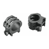 Weaver 6-Hole 1-Inch Medium Mount Picatinny Scope Rings (Matte)