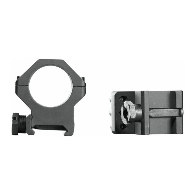 Weaver 6-Hole 1-Inch High Mount Picatinny Scope Rings (Matte)