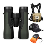 Vortex 10x42 Crossfire HD Roof Prism Binoculars with GlassPak Harness Case, Cap and Floating Strap Bundle