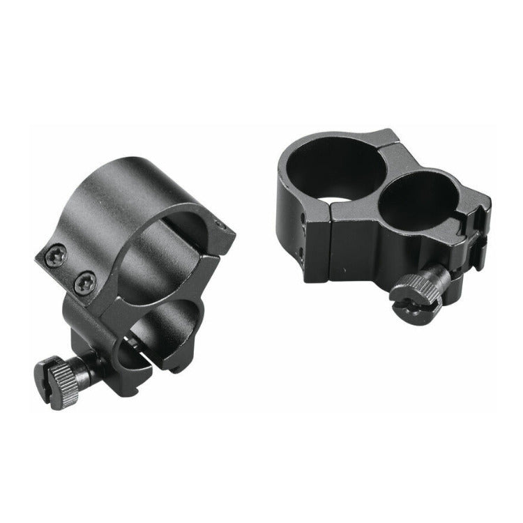 Weaver See-Thru Steel 0.22 Lock Rings (1-inch, Black)