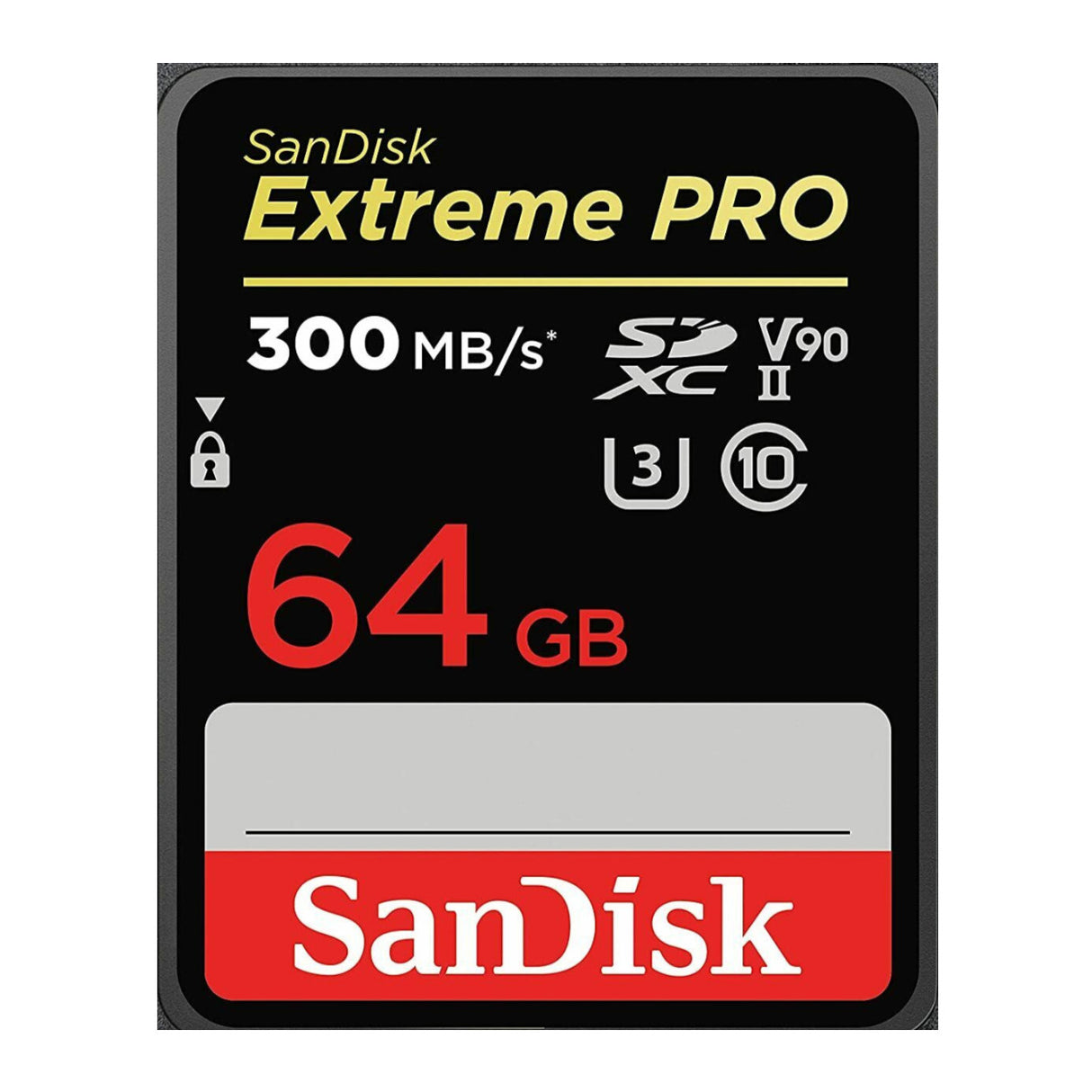 SanDisk 64GB Extreme PRO UHS-II V90 SDXC Memory Card (300MB/s)