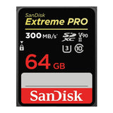 SanDisk 64GB Extreme PRO UHS-II V90 SDXC Memory Card (300MB/s)