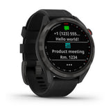 Garmin Approach S42 GPS Golf Smartwatch (Ceramic Bezel and Black Silicone Band)