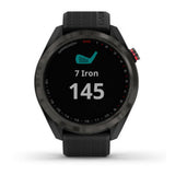 Garmin Approach S42 GPS Golf Smartwatch (Ceramic Bezel and Black Silicone Band)