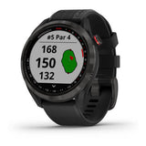 Garmin Approach S42 GPS Golf Smartwatch (Ceramic Bezel and Black Silicone Band)