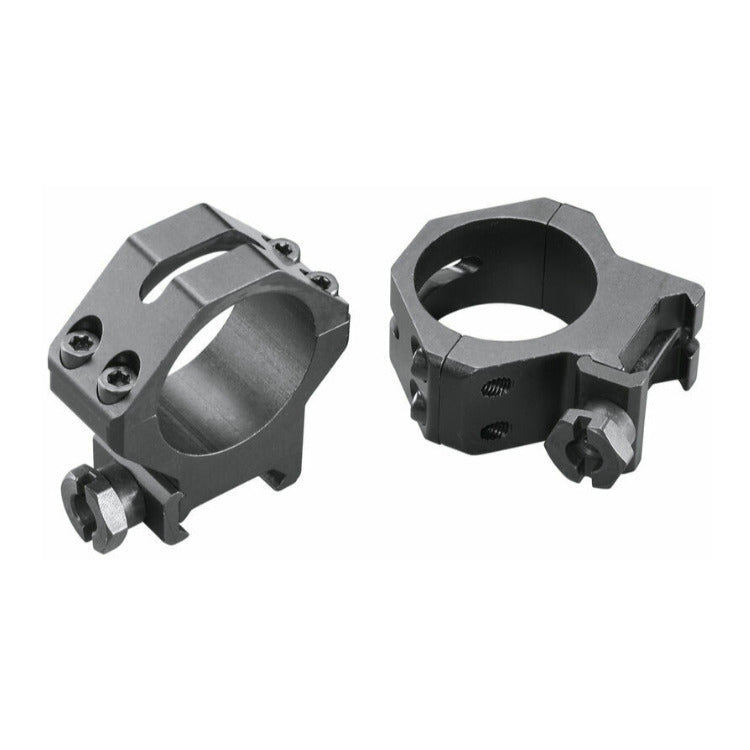 Weaver 4-Hole Skeleton 30mm Medium Scope Rings (Matte Classic)