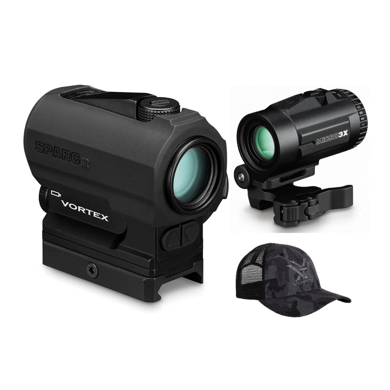 Vortex SPARC Red Dot Sight (2 MOA) with Micro3x Magnifier and