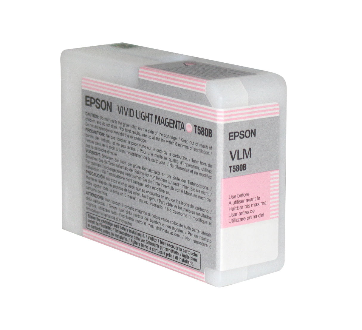 Epson T580 Vivid Light Magenta UltraChrome K3 Ink Cartridge (80 ml Capacity)