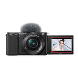 Sony Alpha ZV-E10 APS-C Mirrorless Vlog Camera with 16-50mm Lens (Black) Bundle