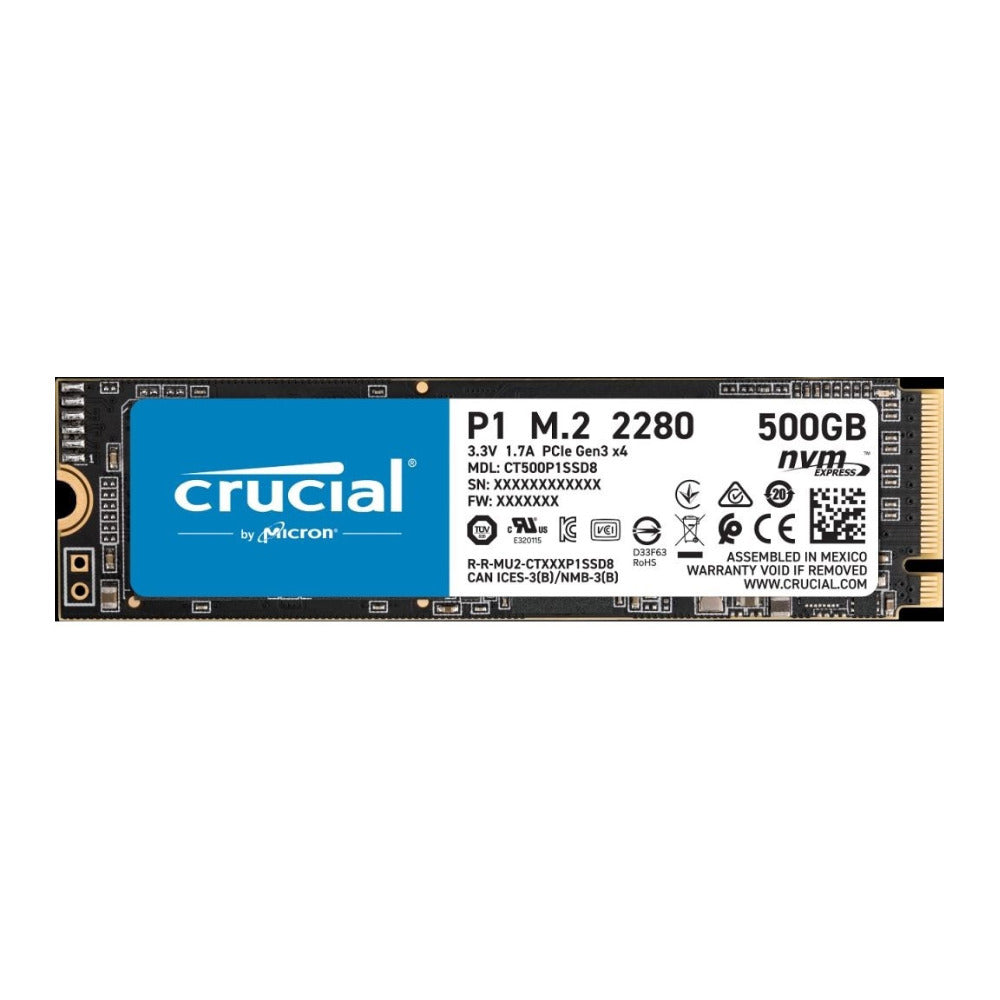 Crucial P1 2000GB 3D NAND NVMe PCI M.2 SSD