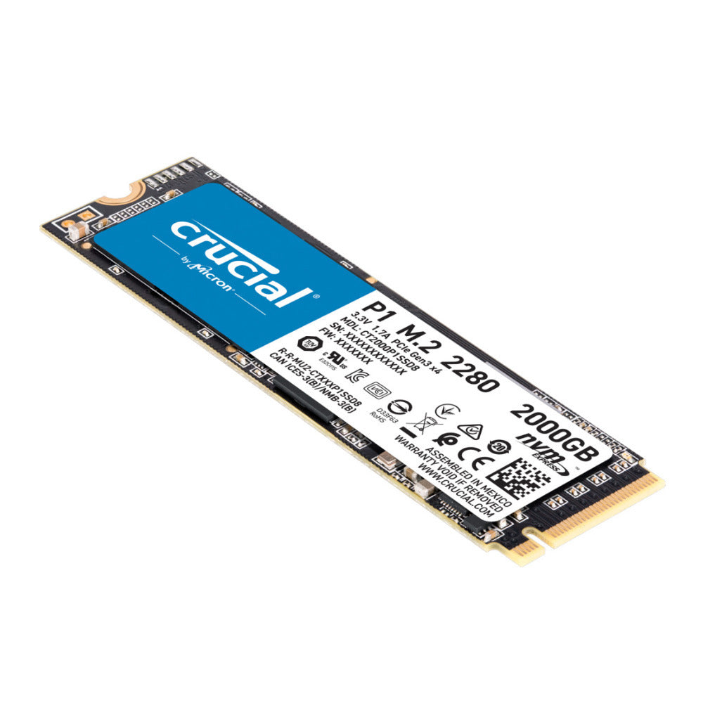Crucial P1 2000GB 3D NAND NVMe PCI M.2 SSD