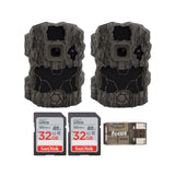 Stealth Cam DS4K Ultimate Camera 32MP and 4K Video with 32GB SD Card and Card Reader (2-Pack)