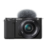 Sony Alpha ZV-E10 APS-C Mirrorless Vlog Camera with 16-50mm Lens (Black) Content Creator's Bundle