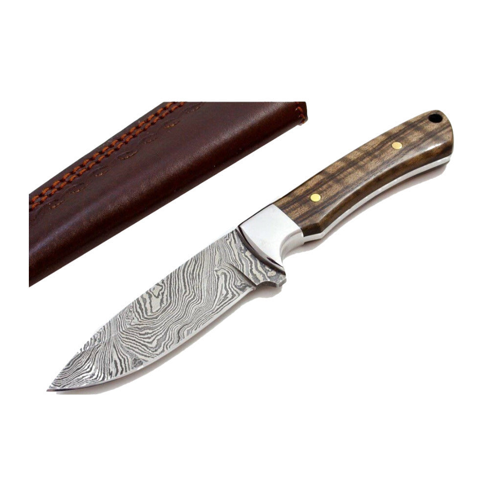 BNB Knives Drop Point Classic Utility Hunter Knife and Paracord Bracelet