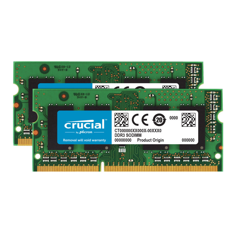 Crucial 8GB Kit DDR3L-1600 SODIMM Memory for Mac (2 x 4GB)