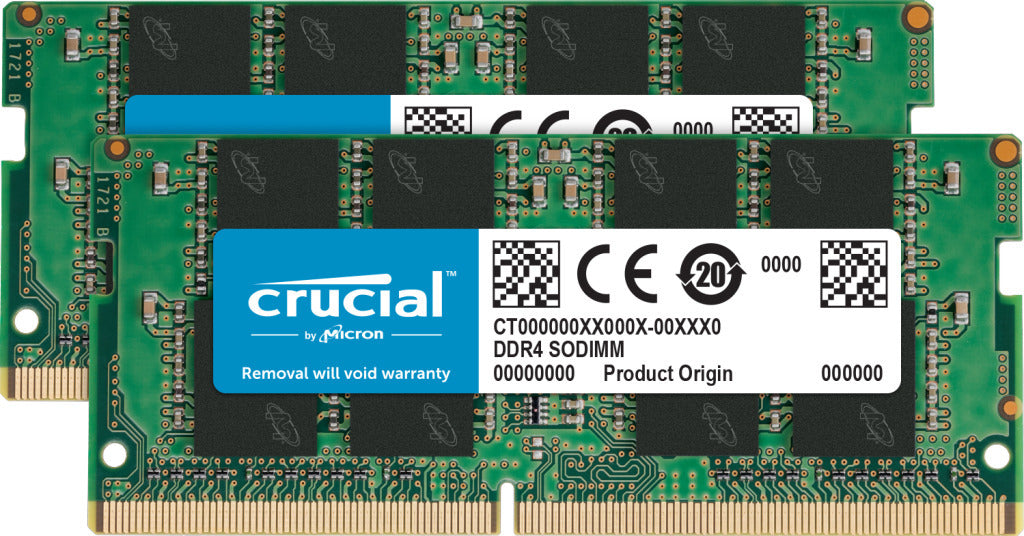 Crucial 32GB Kit (2 x 16GB) DDR4-2400 SODIMM Memory Module