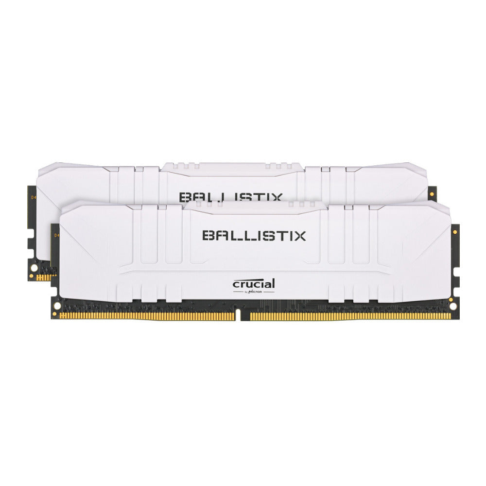 Crucial Ballistix 16GB DDR4-3600 UDIMM RAM Desktop Memory Kit (2x8GB, White)