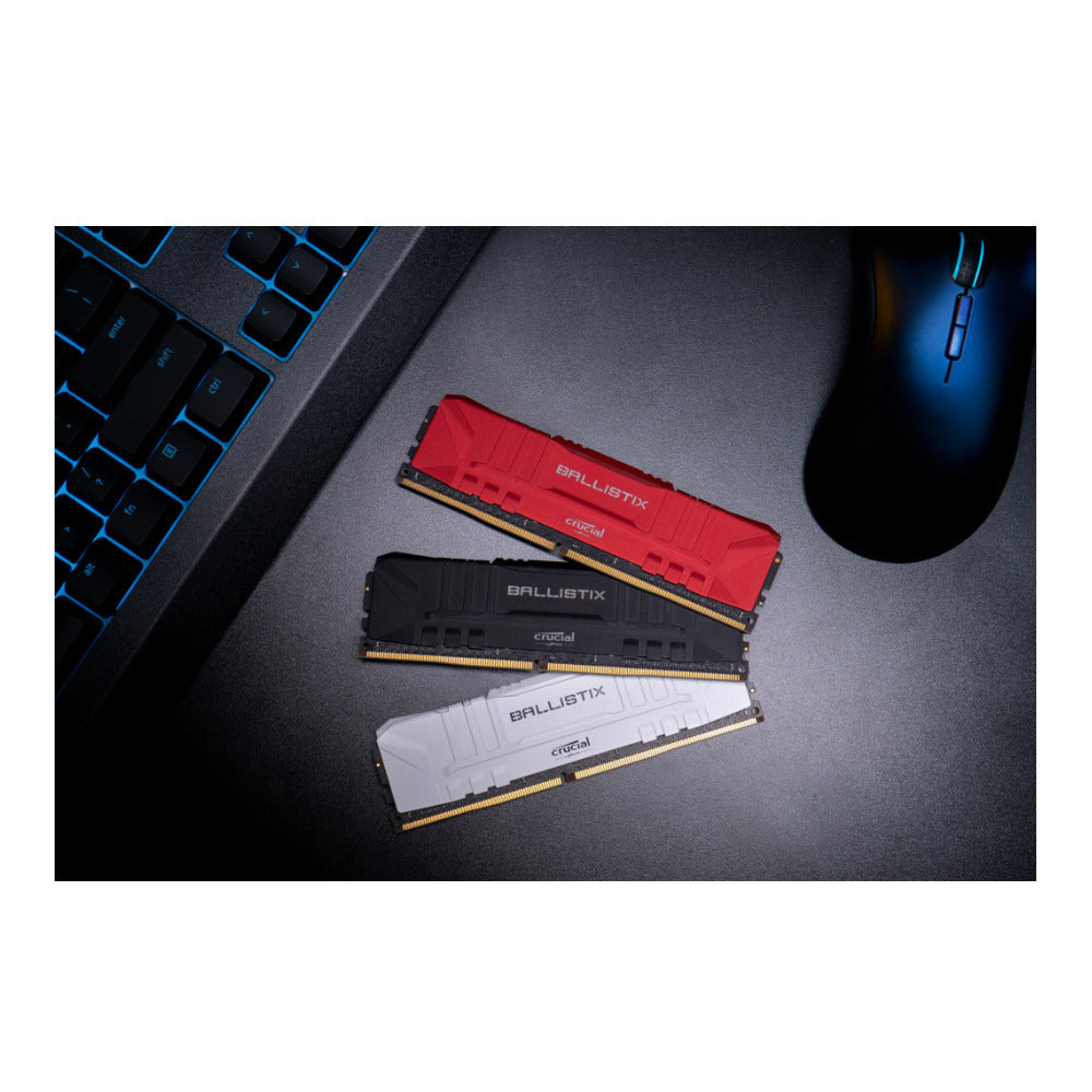 Crucial Ballistix CL16 UDIMM 32GB DDR4-3600 Gaming Memory Kit (2 x 16GB, White)