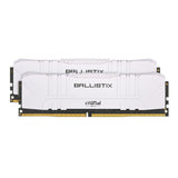 Crucial Ballistix CL15 UDIMM 32GB DDR4-3000 Gaming Memory Kit (2 x 16GB, White)
