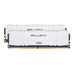 Crucial Ballistix CL15 UDIMM 32GB DDR4-3000 Gaming Memory Kit (2 x 16GB, White)