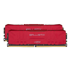 Crucial Ballistix CL15 UDIMM 32GB DDR4-3000 Gaming Memory Kit (2 x 16GB, Red)