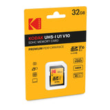 Kodak 32GB Class 10 UHS-I U1 SDHC Memory Card (5-Pack) with Focus All-In-One USB Card Reader